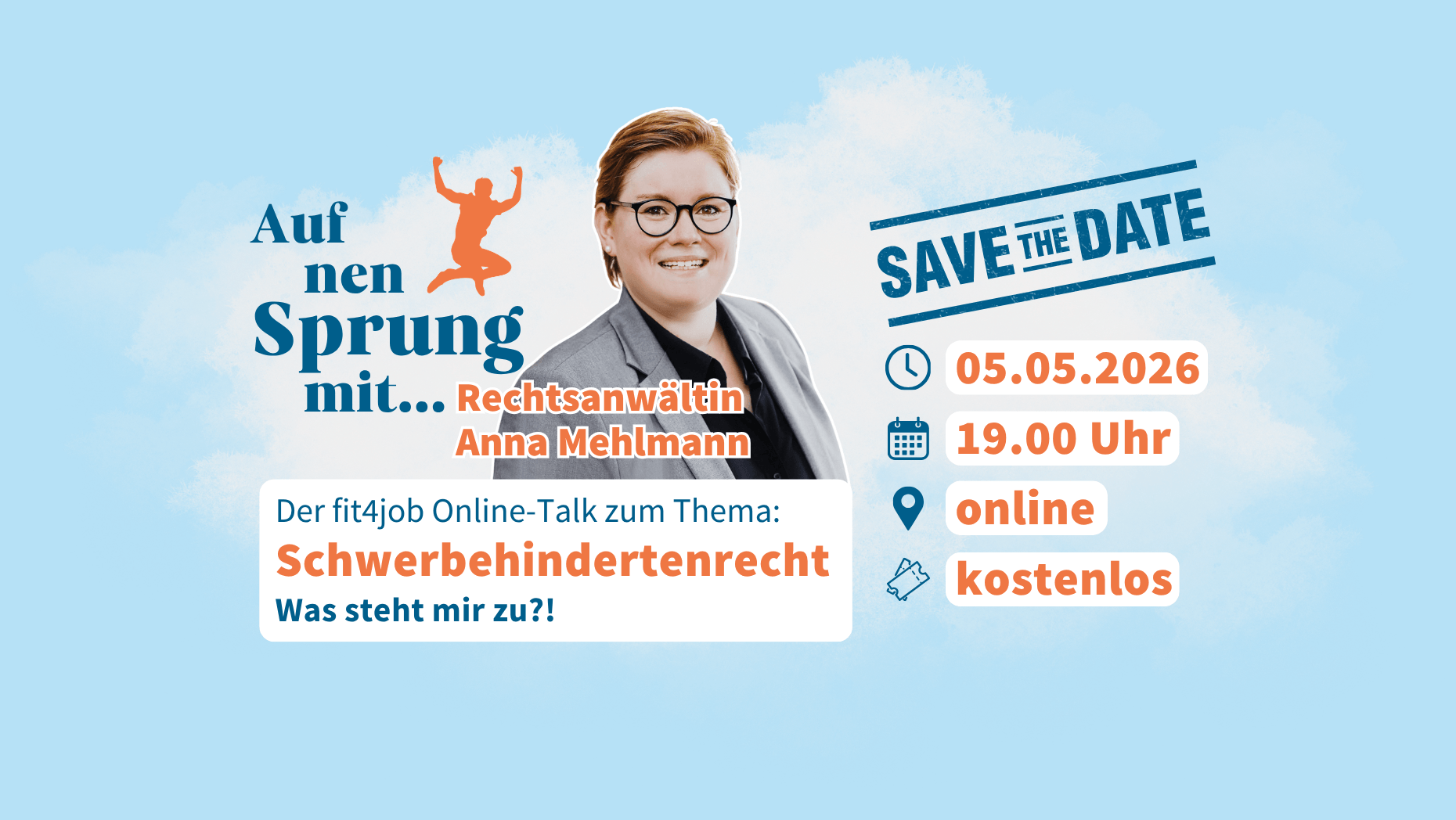 Auf nen Sprung mit...Anna Mehlmann. Schwerbehindertenrecht - Was steht mir zu?!